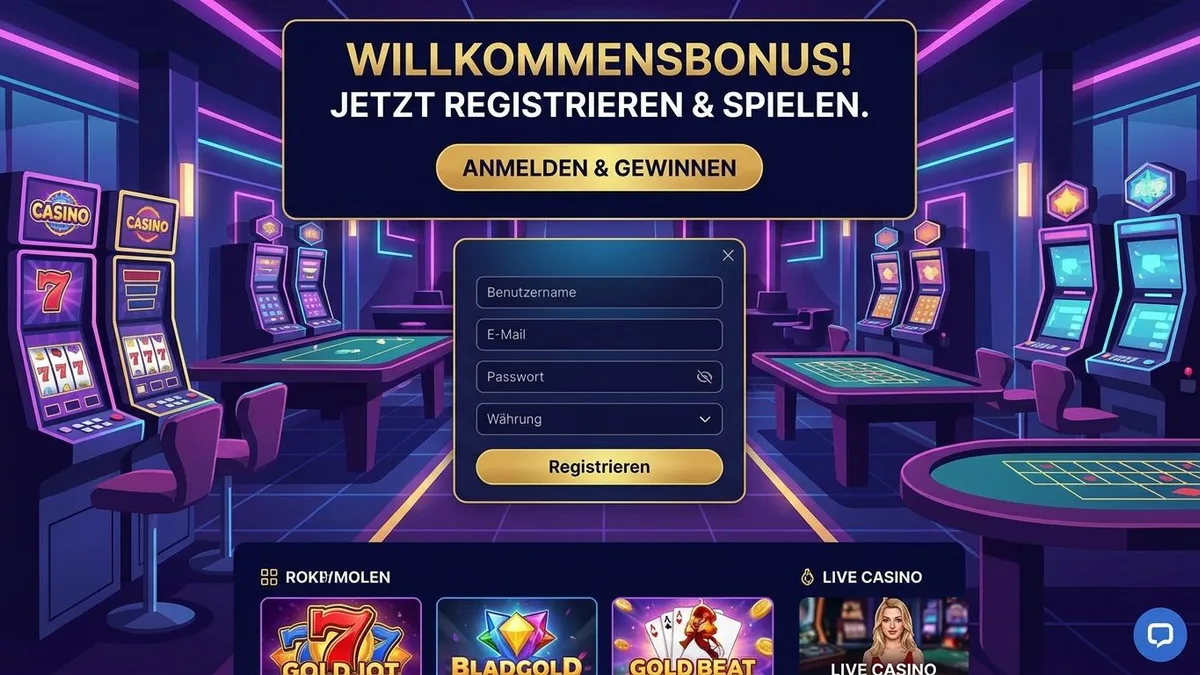 Registrierung mit Bonus