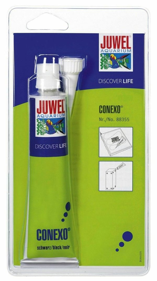 Juwel Conexo Spezialkleber Dekorationskleber für Aquarien Schwarz 80 ml
