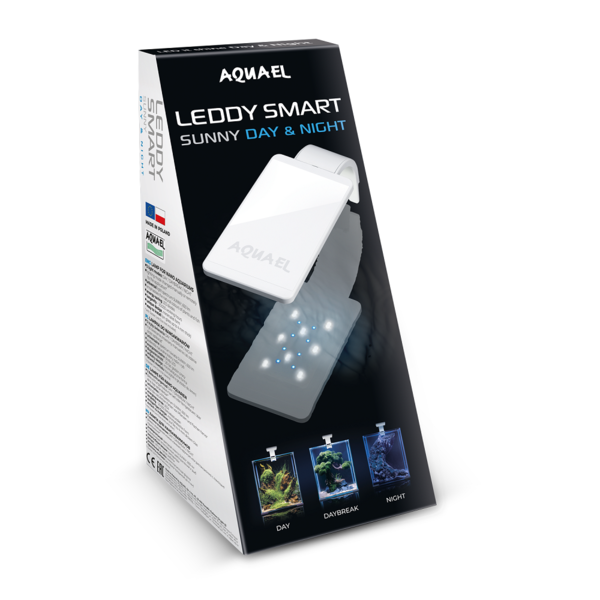 Aquael Leddy Smart Day & Night LED Leuchte Aquarium Cube Controller Black&Whit